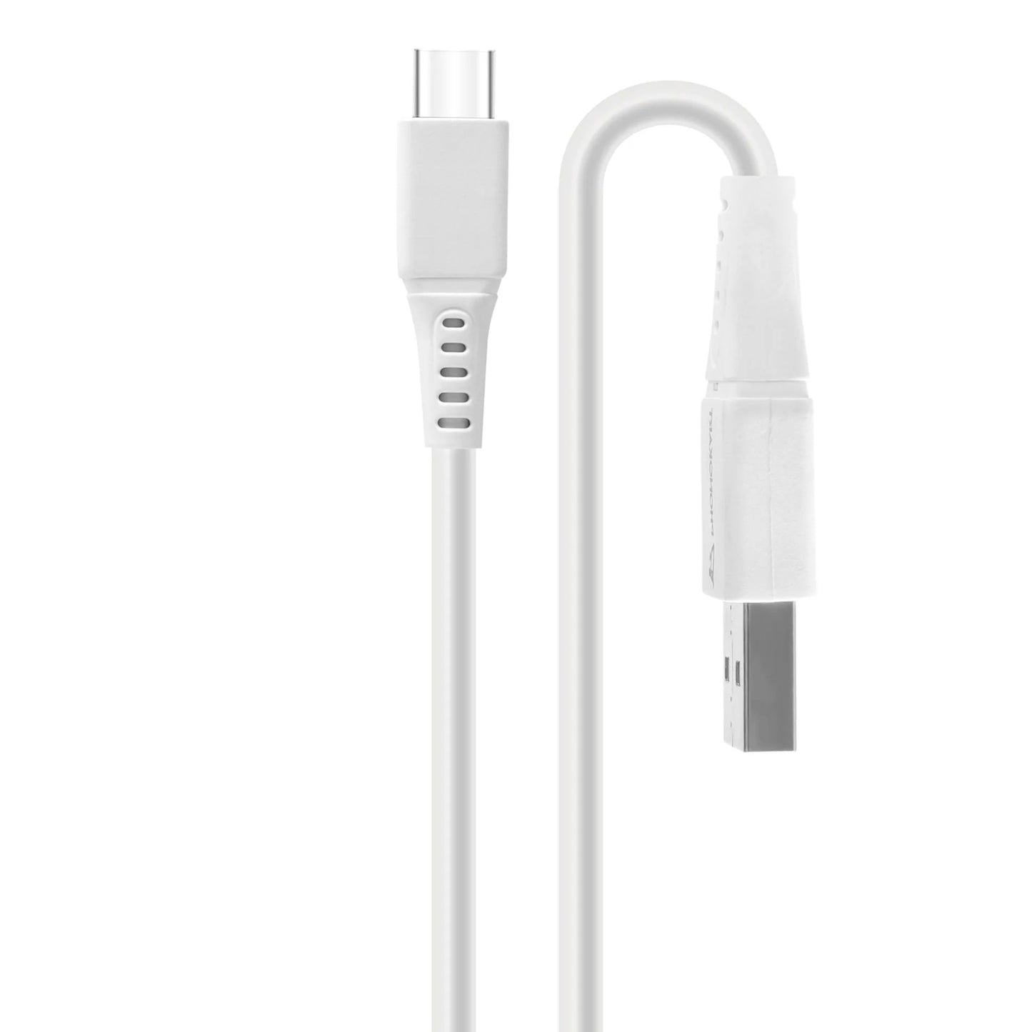 KIKO 2.1A Fast Charging Type-C USB Cable | Unदेखी Series | 1000mm | Quick Charge & Data Sync | Compatible with Android Smartphones & Tablets (White)