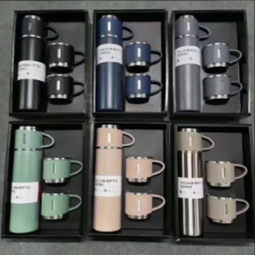 Vacuum Flask Bottle with Cup Set 500ml