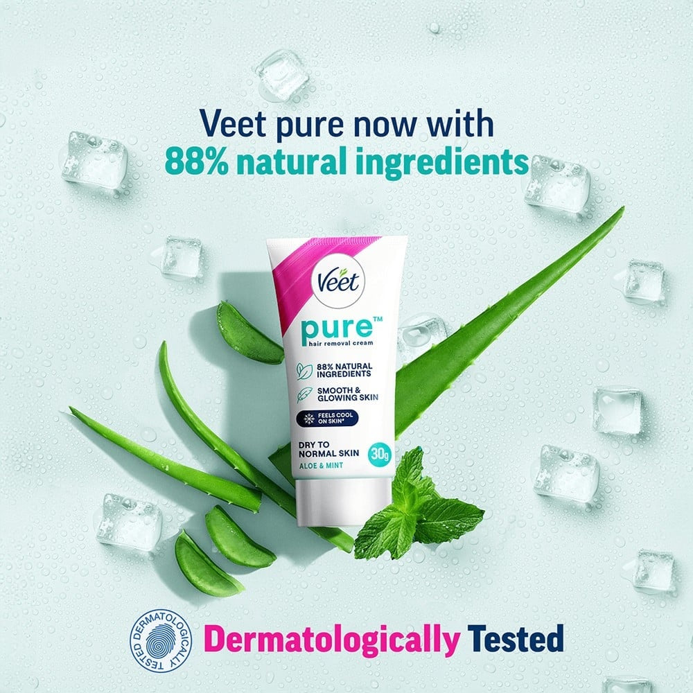 Veet Pure Hair Removal Cream (For Dry Skin) 30gm