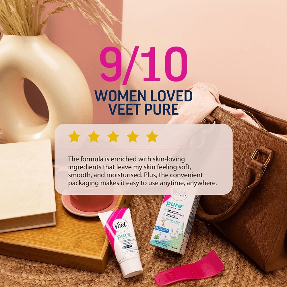 Veet Pure Hair Removal Cream (For Dry Skin) 30gm