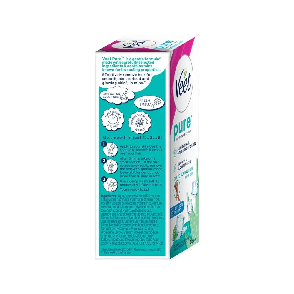 Veet Pure Hair Removal Cream (For Dry Skin) 30gm