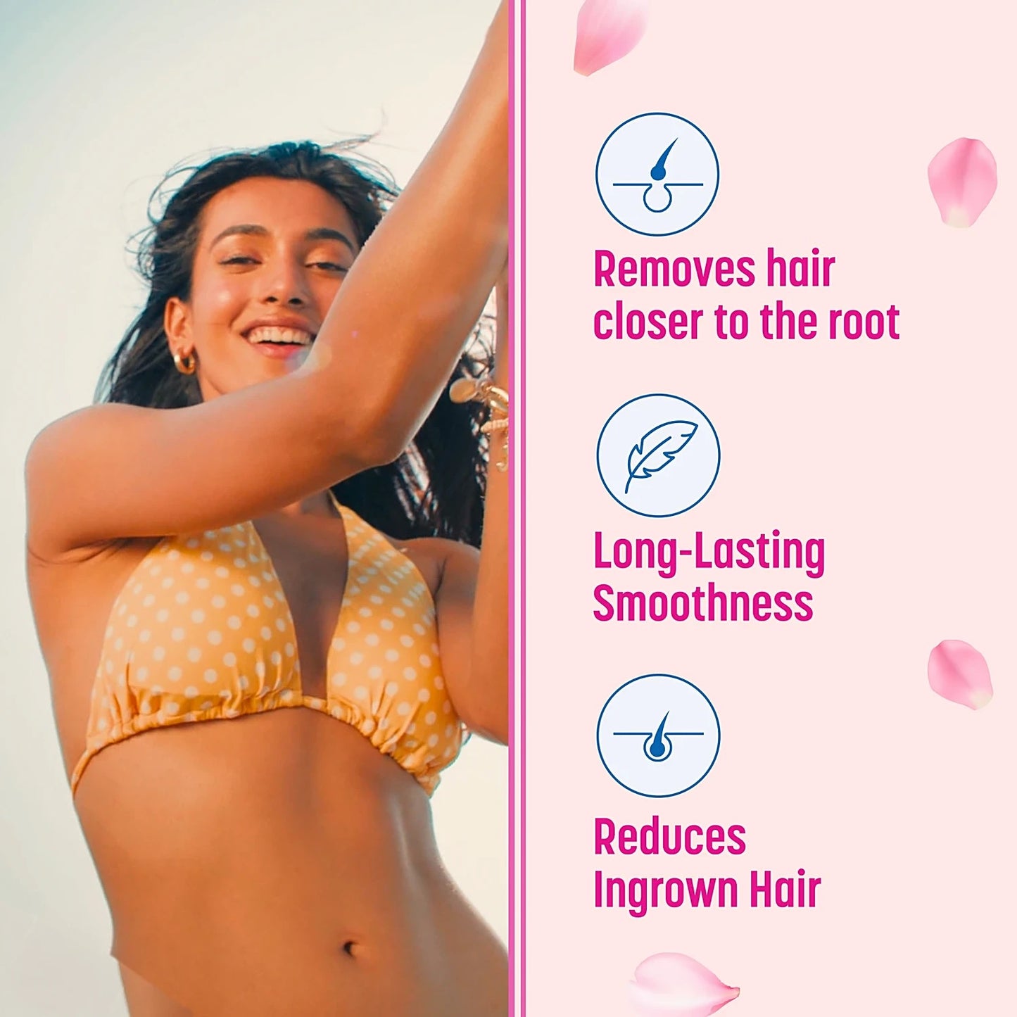 Veet Pure Hair Removal Cream - Aloe & Rose, Fresh Smell, Normal Skin, 30 g