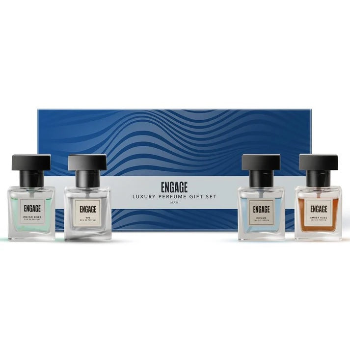 Engage Gift Assorted Luxury Perfume Set - For Men, 100ml, Long Lasting, Assorted Pack, Birthday Gift, Anniversary Gift, 25ml x 4
