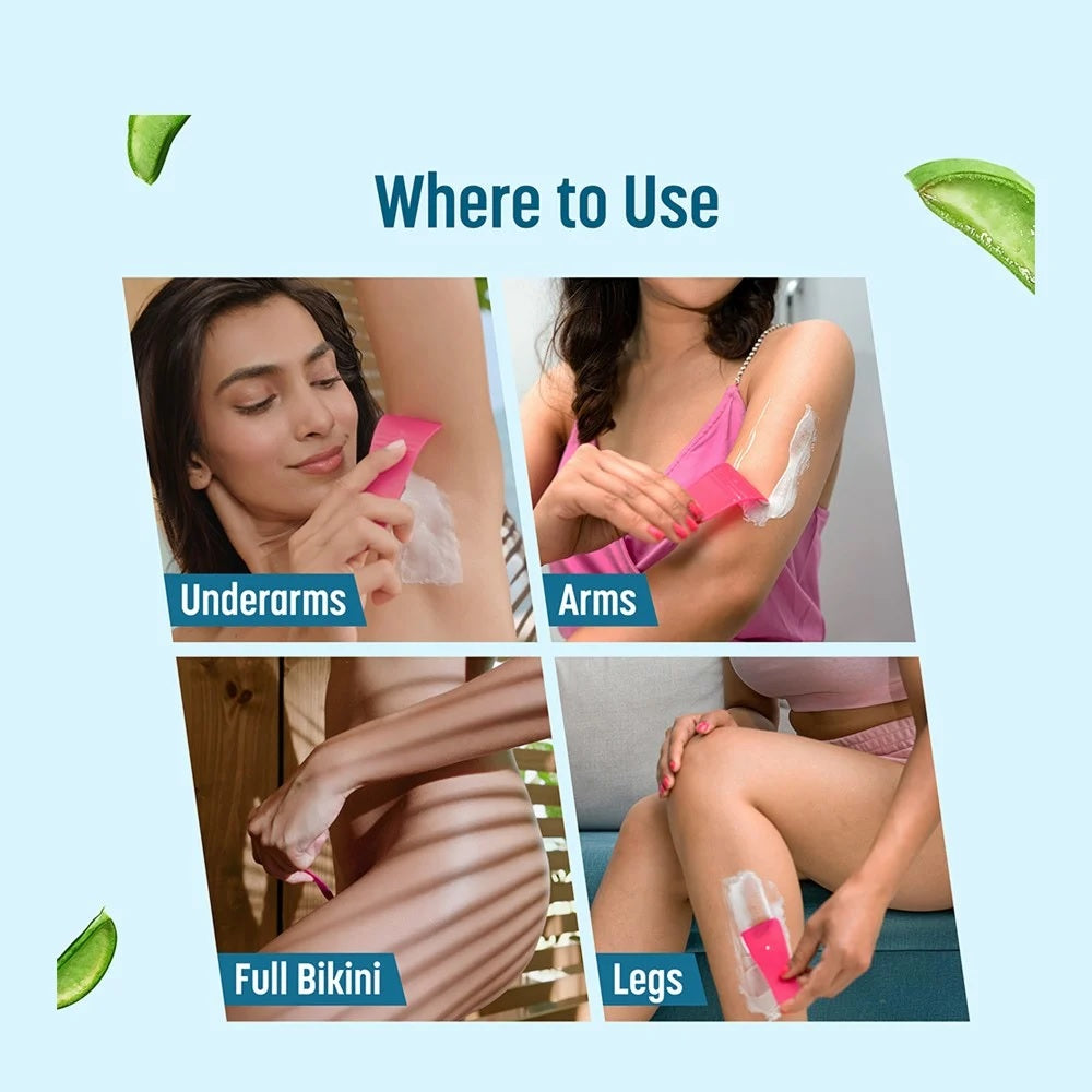 Veet Pure Hair Removal Cream - With Organic Aloe Vera, For Sensitive Skin, Body & Legs, 50 g