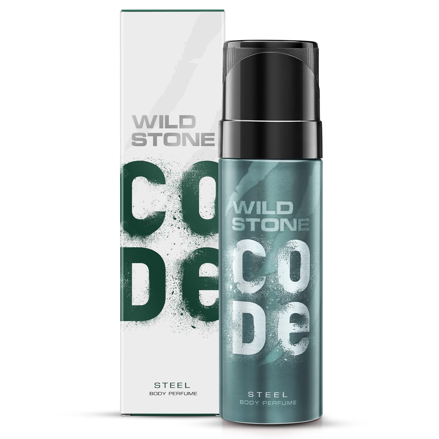 Wild Stone Code Steel No Gas Body Perfume for Men, Long Lasting Refreshing Fragrance for Office Wear -120 ml