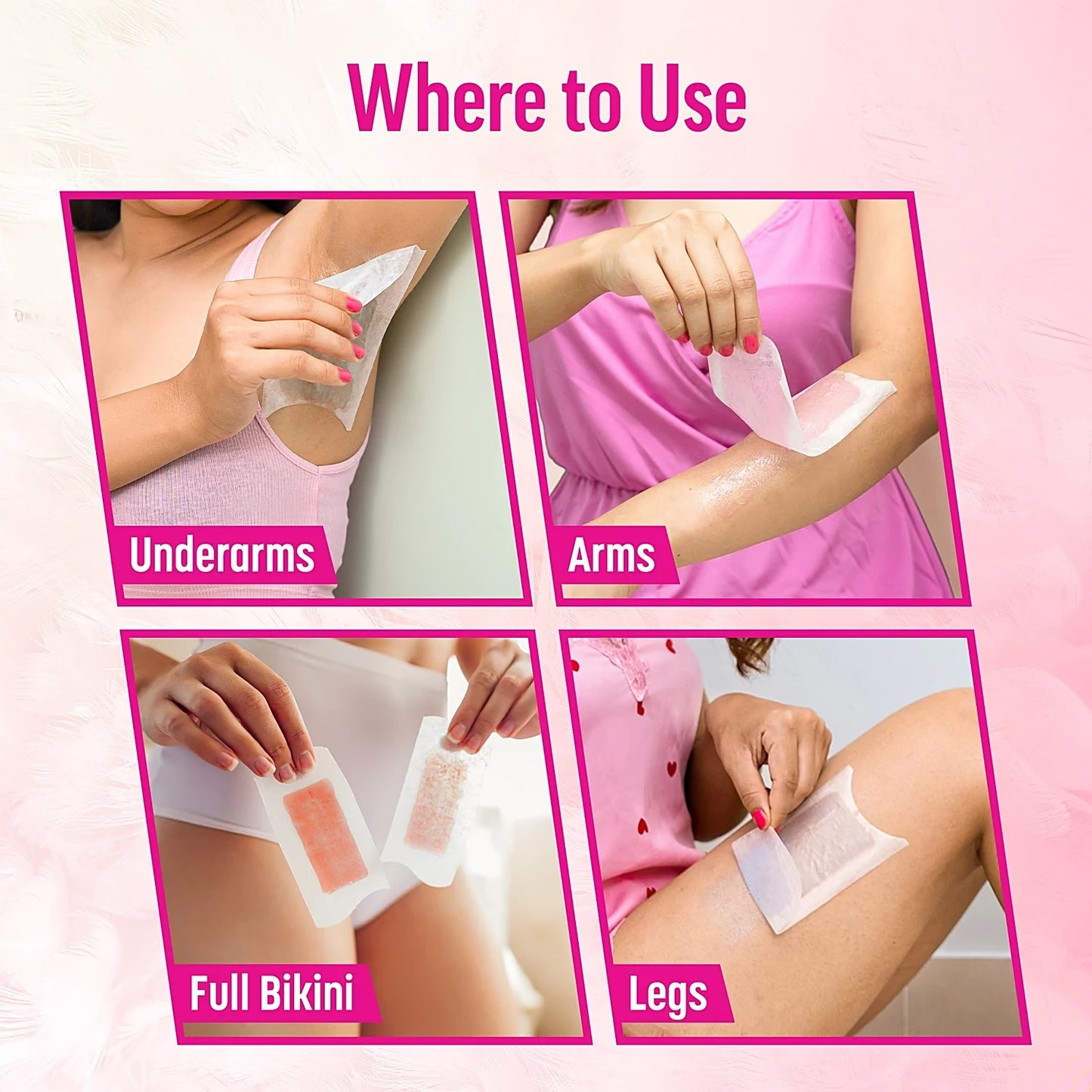 Veet Professional Waxing Strips Kit - For Normal Skin, 20 pcs