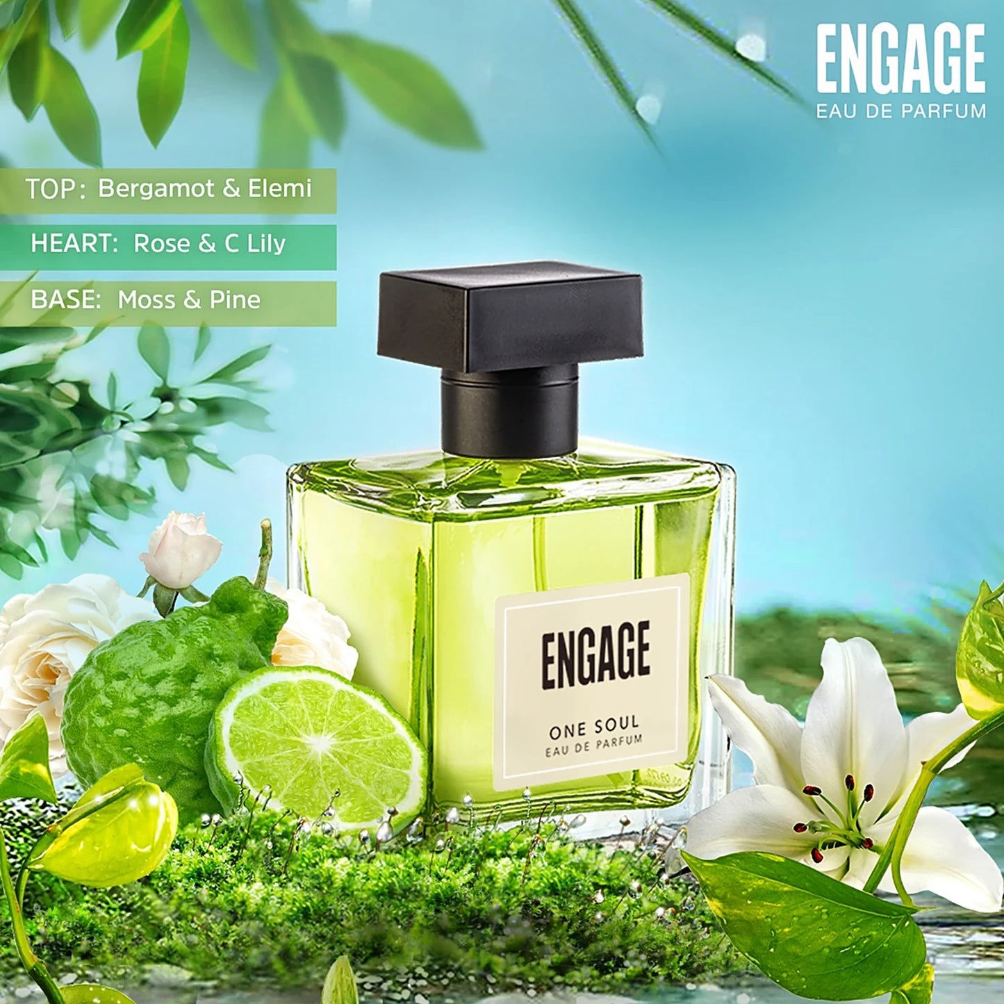 Engage One Soul Eau De Parfum - For Women & Men, 100 ml (Get Tester Free)