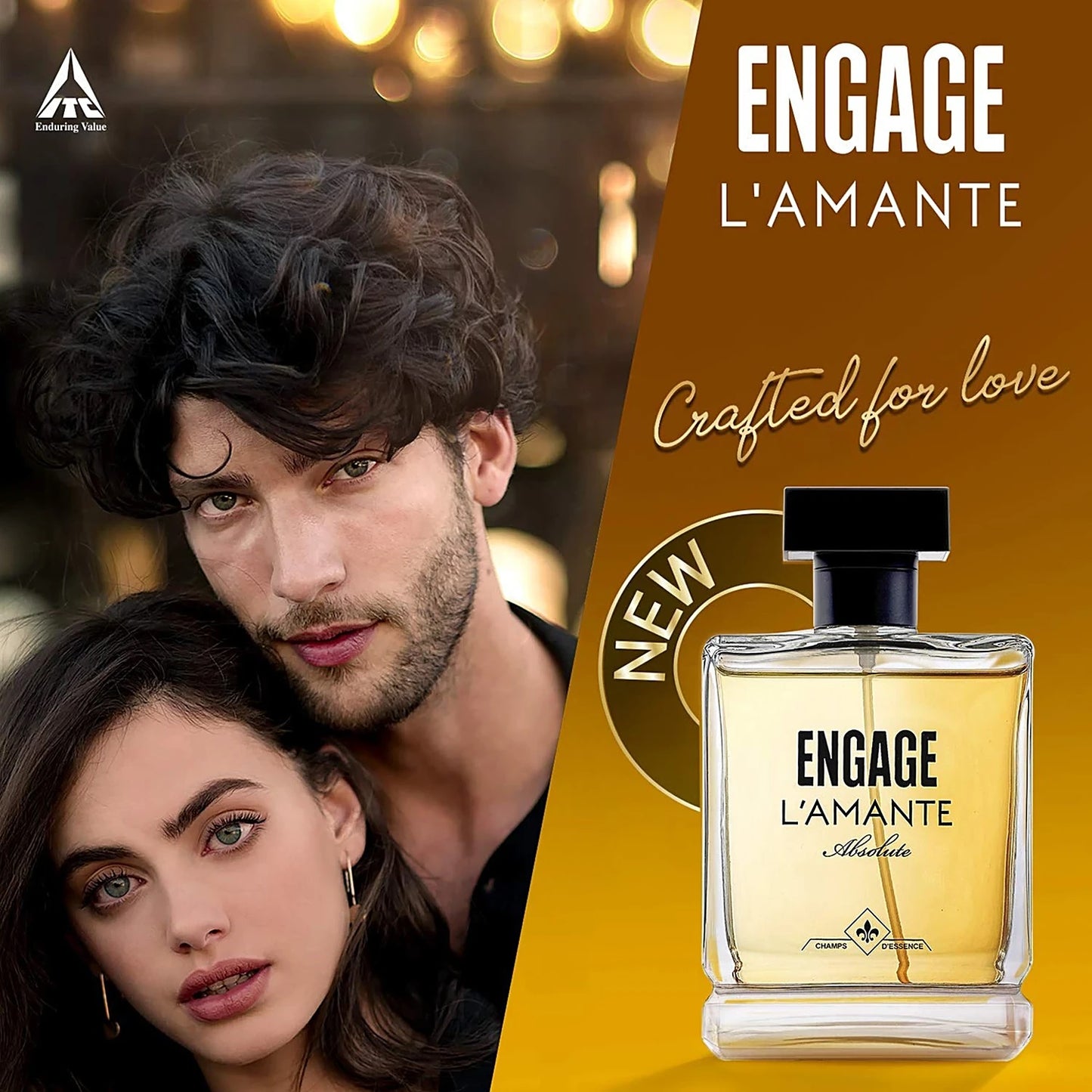 Engage L'amante Absolute Eau De Parfum - For Men, Spicy, 100 ml