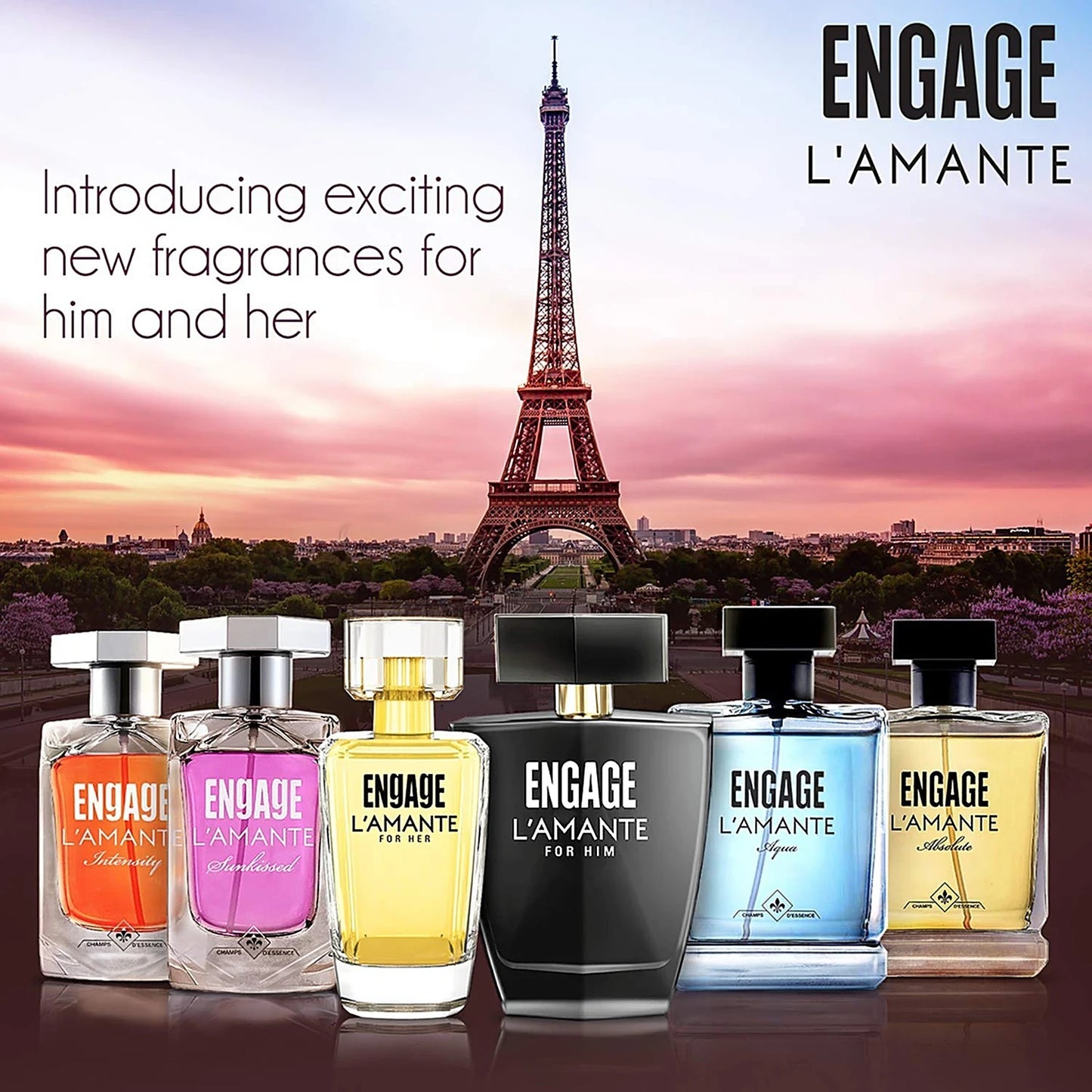 Engage L'amante Absolute Eau De Parfum - For Men, Spicy, 100 ml
