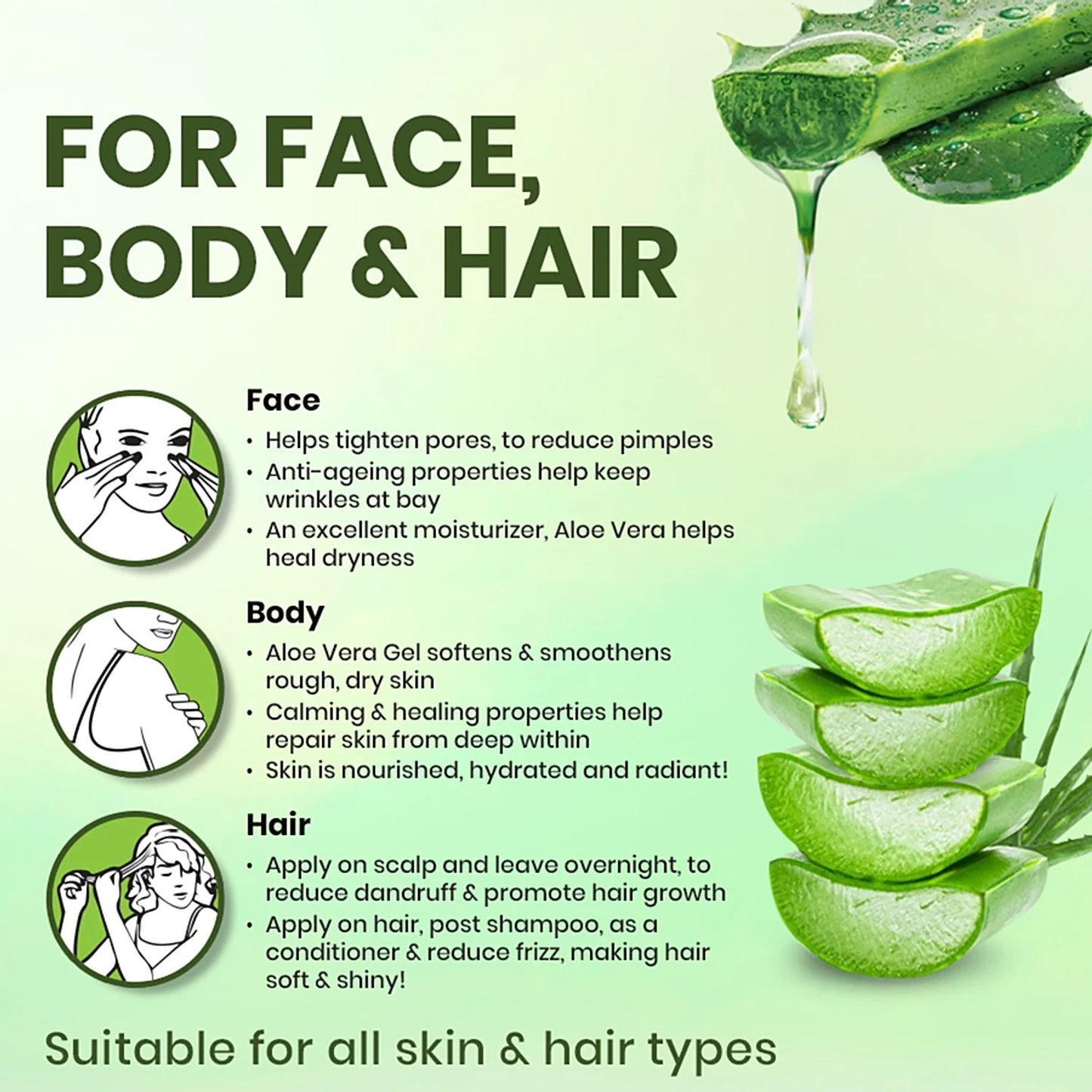 Boroplus 100% Organic Aloe Vera Gel - With Vitamin E, 150 ml Tube