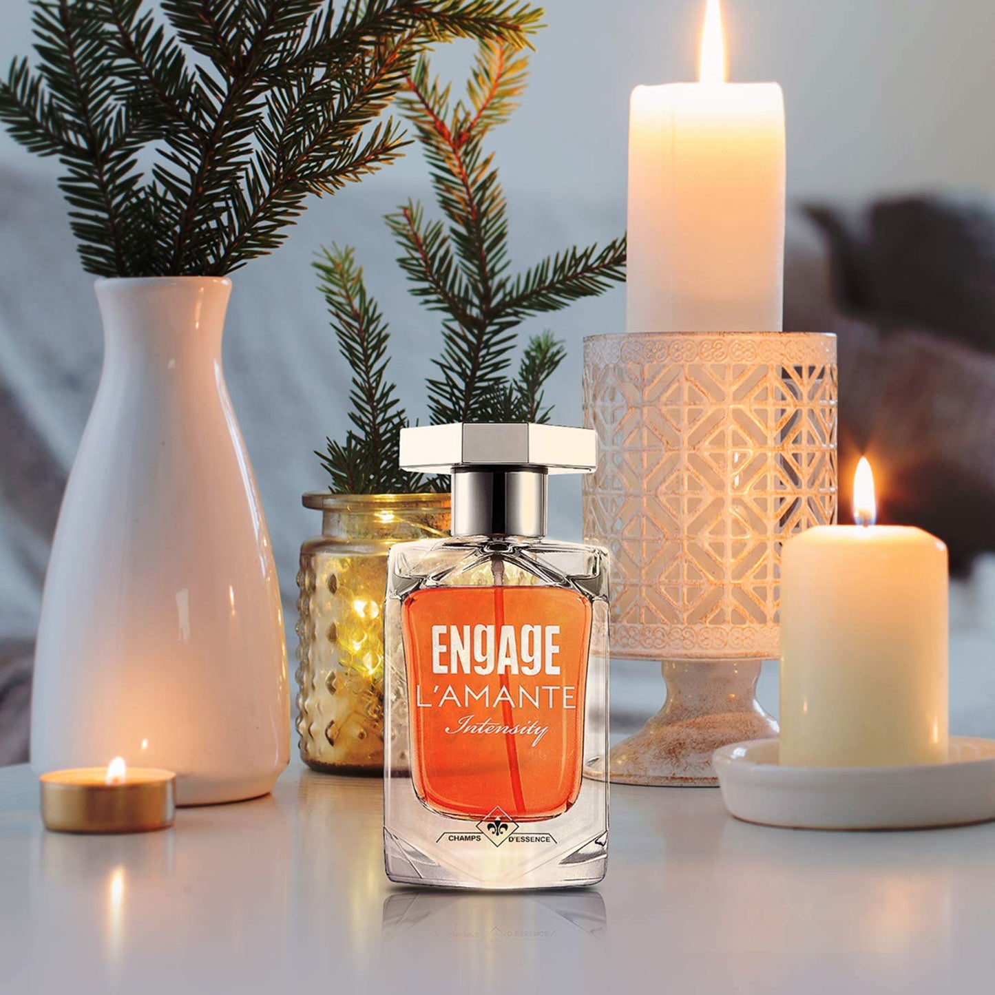 Engage L'amante Intensity Eau De Parfum for Women, Woody Fragrance Scent, Premium Perfume for Women, Long Lasting and Skin Friendly, 100ml