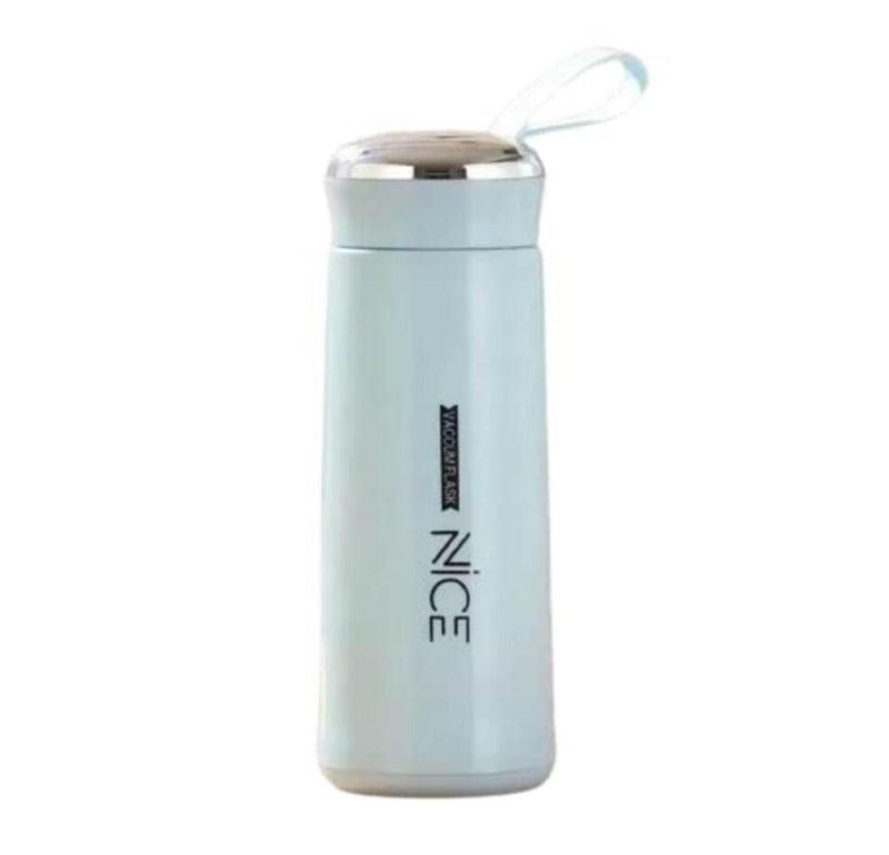 NICE Handy Water Bottle 400 ml, Leak-Proof Screw Cap, Easy Carry Loop, BPA-Free Plastic, Travel, Gym & Office Use (Blue)