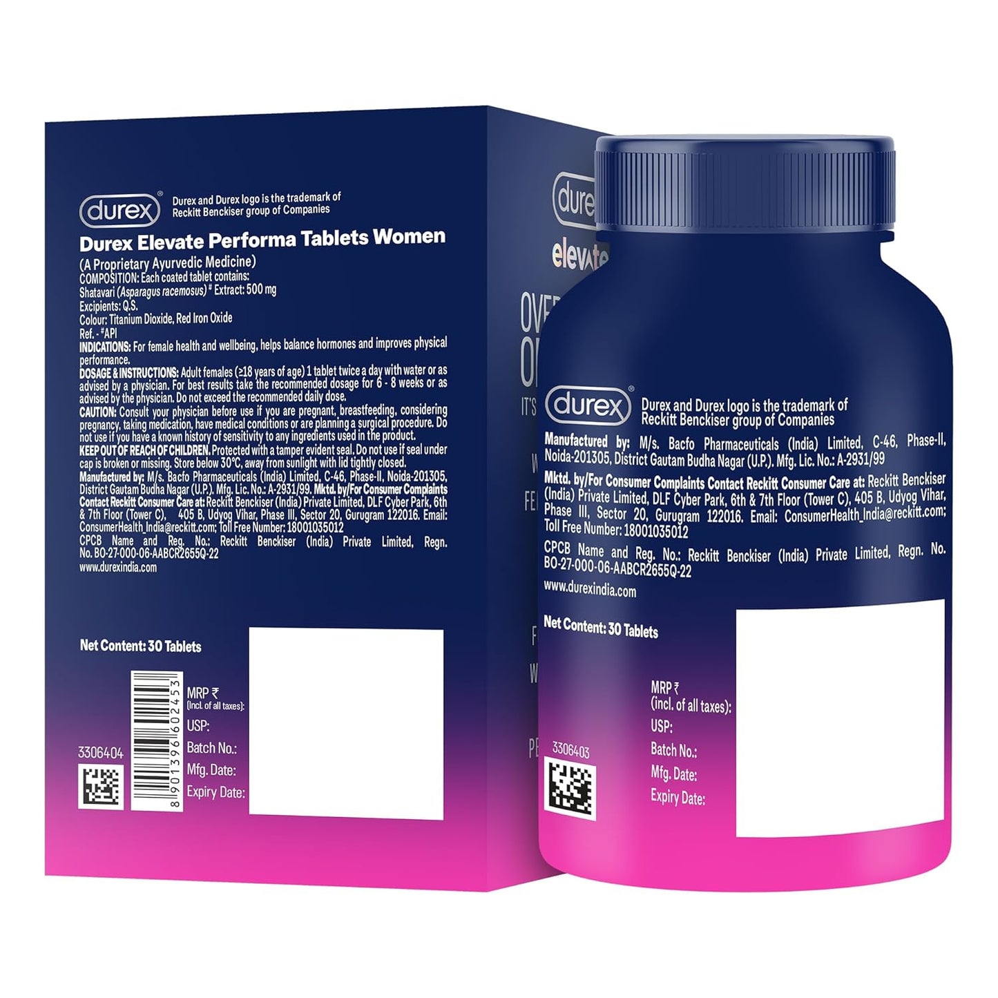 Durex Elevate Performa Tablets For Women, 30 Tablets