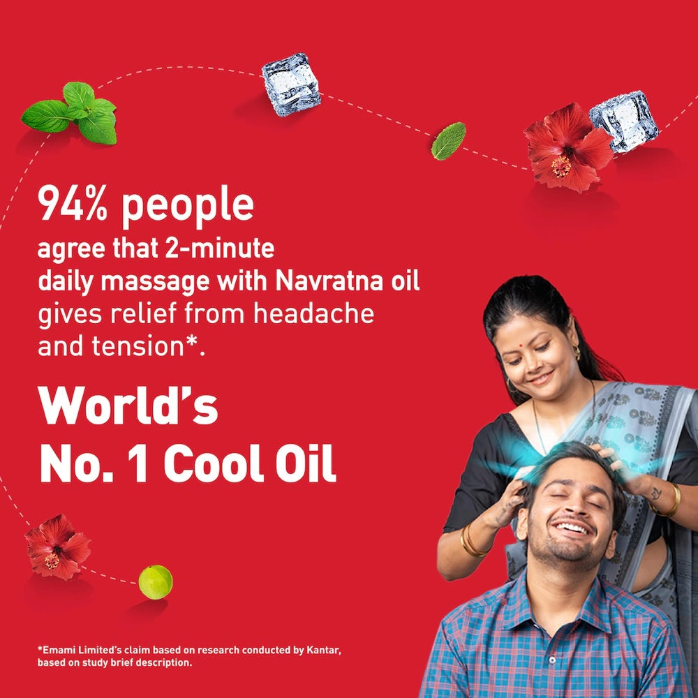 Navratna Ayurvedic Cool Hair Oil, 450 Ml