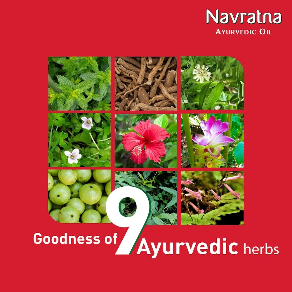 Navratna Ayurvedic Cool Hair Oil, 450 Ml