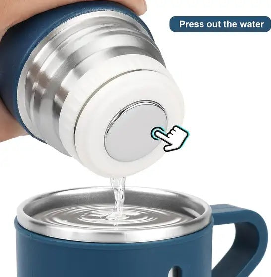 Vacuum Flask Bottle with Cup Set 500ml (Blue)