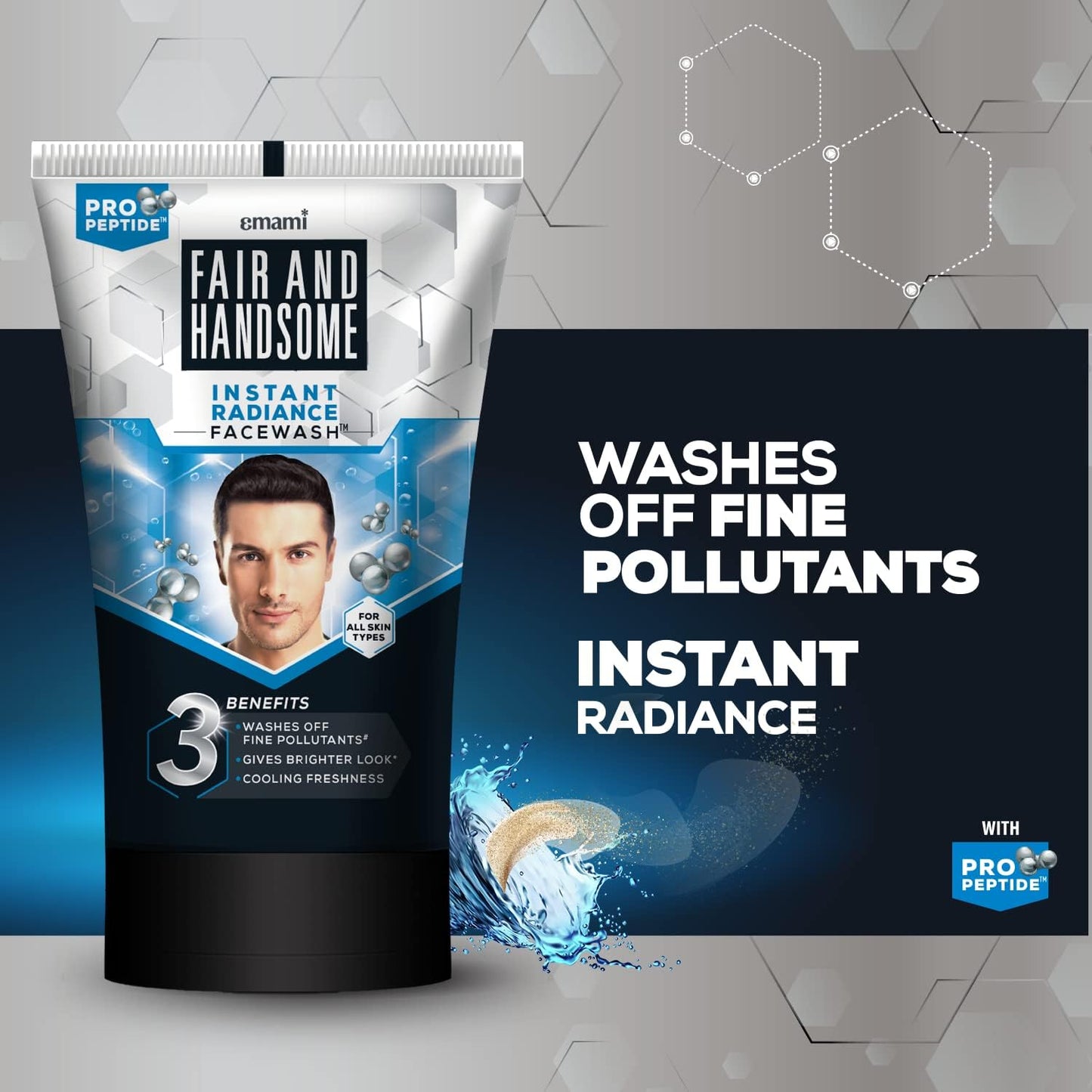 Fair and Handsome Instant Radiance Face Wash, 100g