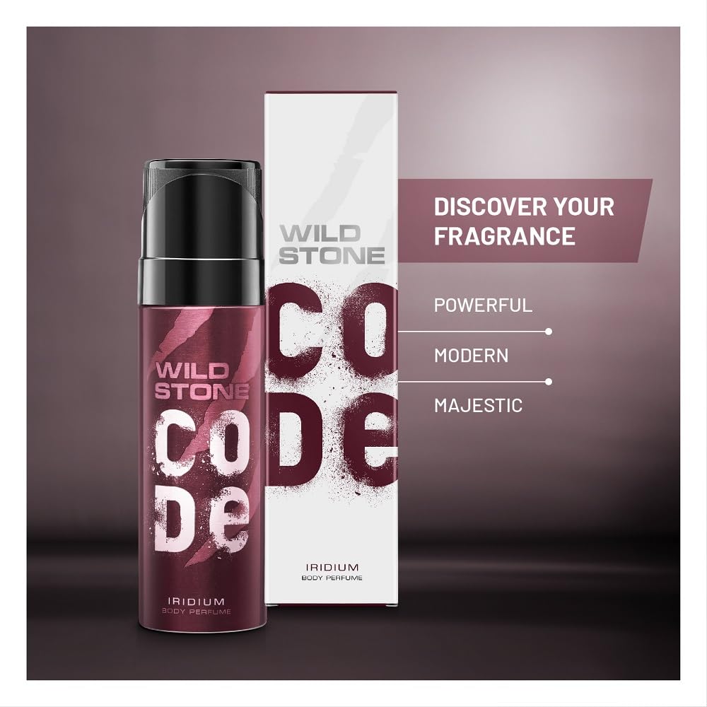 Wild Stone CODE Iridium Body Perfume for Men, 150ml | No Gas Deodorant | Long Lasting Body Spray