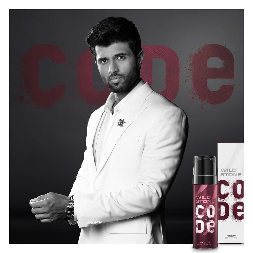 Wild Stone CODE Iridium Body Perfume for Men, 150ml | No Gas Deodorant | Long Lasting Body Spray
