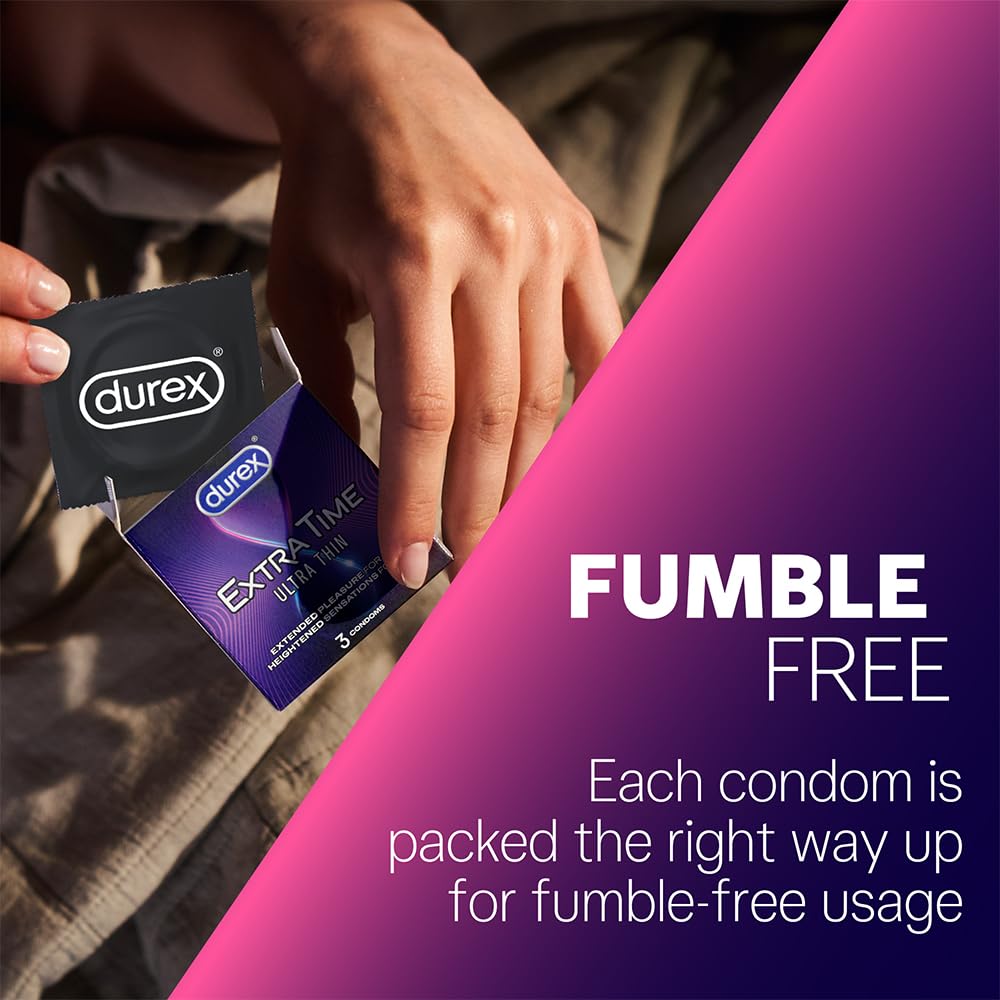Durex Extra Time Ultra Thin Condom 10 Count