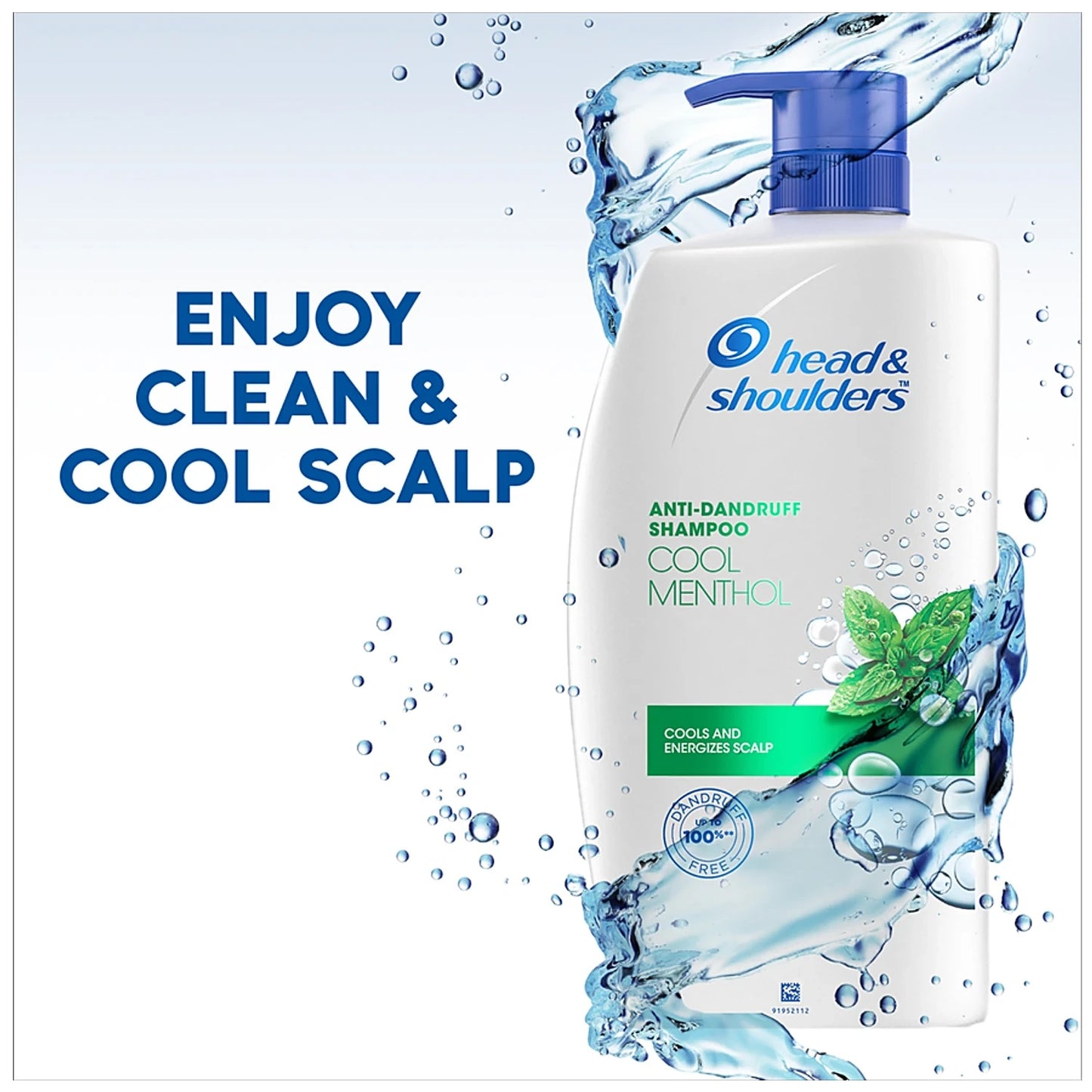 Head & Shoulders Shampoo - Cool Menthol, 1 L