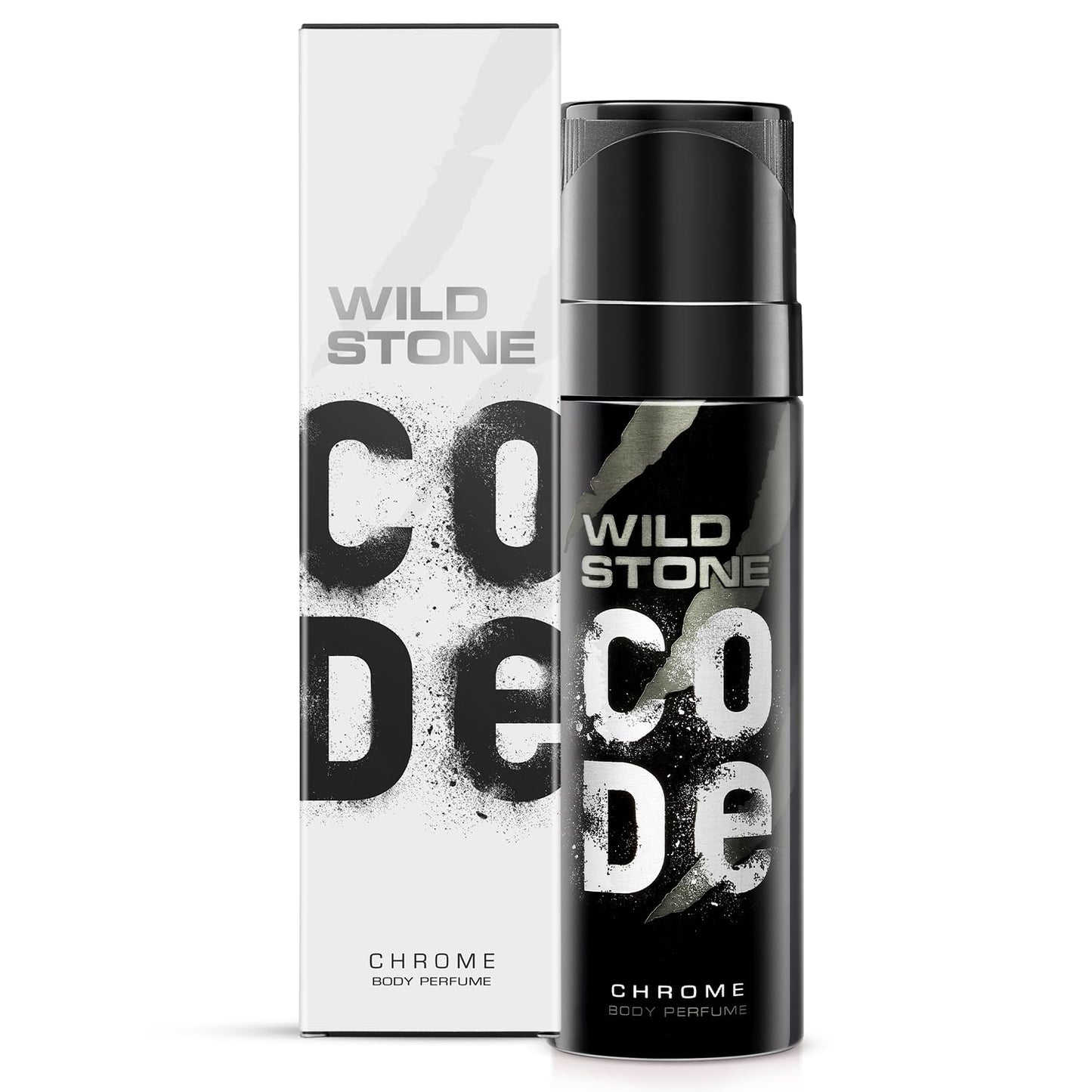 Wild Stone Code Chrome No Gas Body Perfume for Men, Long Lasting Masculine Fragrance for Office Wear - 150ml