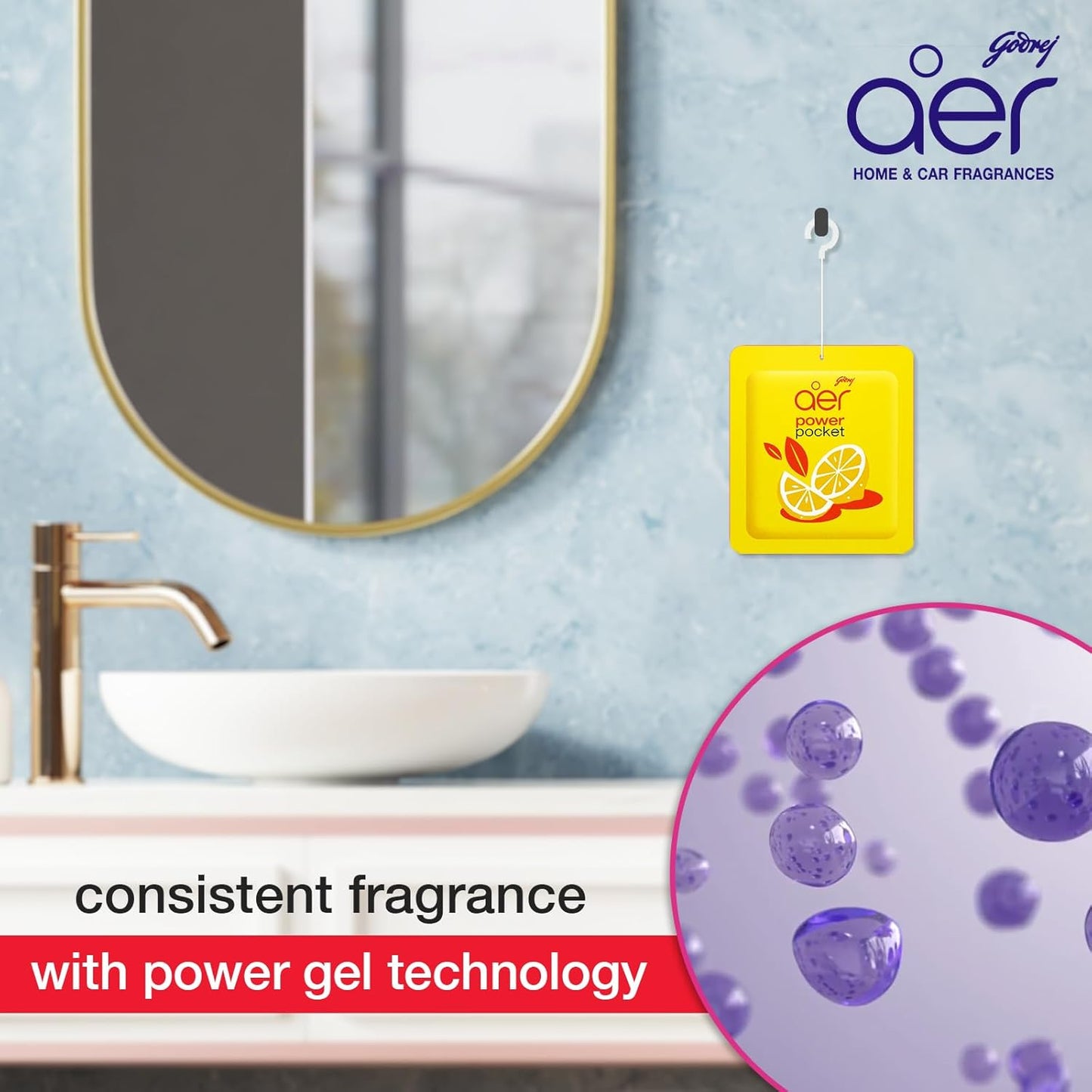 Godrej Tangy Delight Blocks Aer Power Pocket Tangy Delight  (6 x 10 g)
