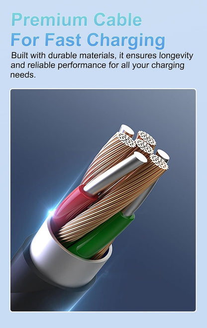 4 in 1 USB Charging Cable,PD 240w 4-in-1 USB-C Cable Fast Charging,Multi Charger Cable with Breathing Light,Universal Charger Cord 3.3FT,Tablets Laptop Multi Device Charging (Multicolor)