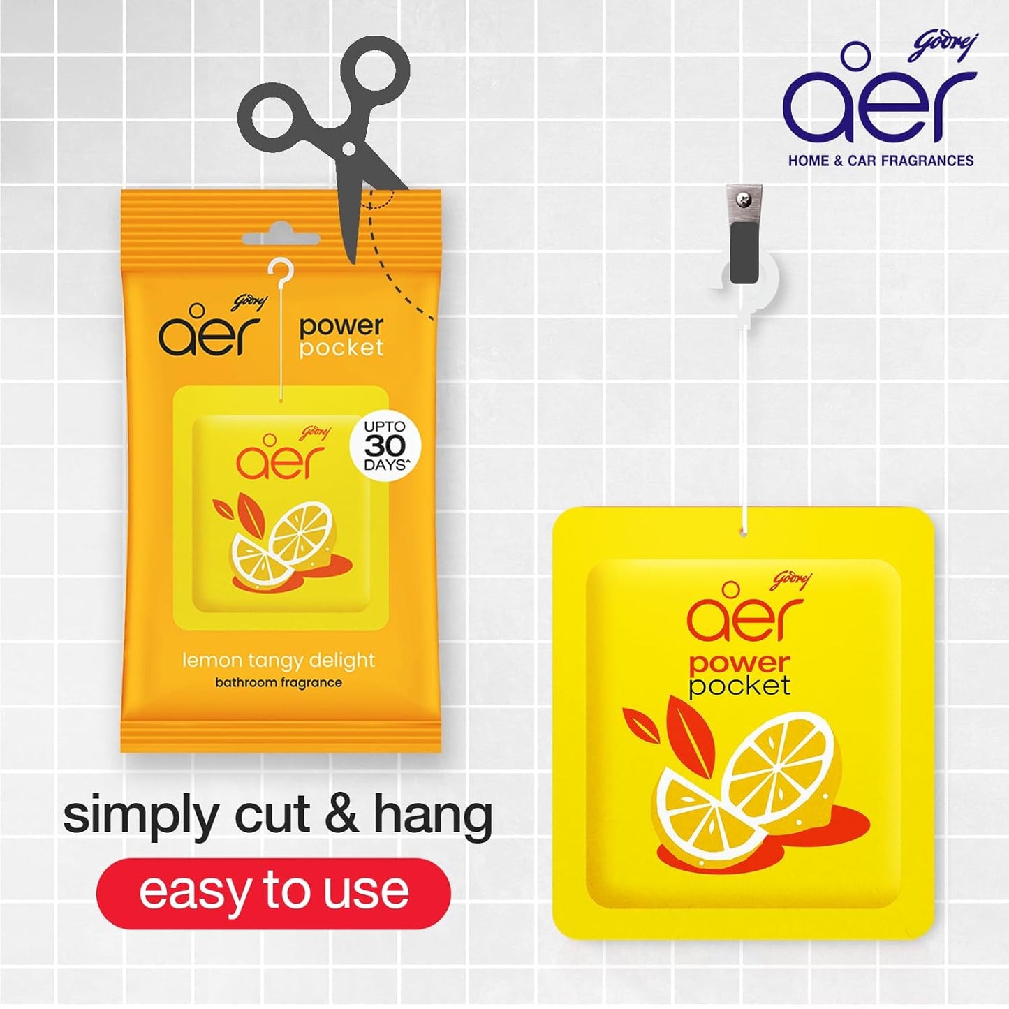 Godrej Tangy Delight Blocks Aer Power Pocket Tangy Delight  (6 x 10 g)