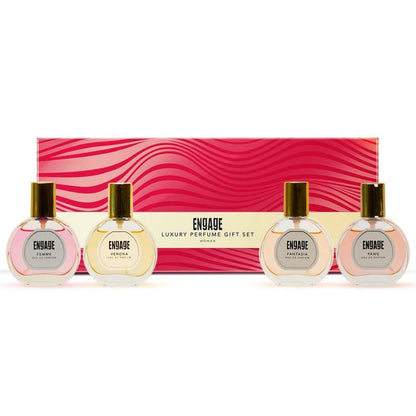 Engage Gift Assorted Luxury Perfume Set - For Women, 100ml, Long Lasting, Assorted Pack, Birthday Gift, Anniversary Gift, 25ml x 4
