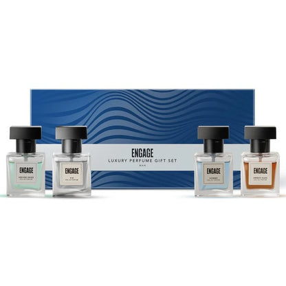 Engage Gift Assorted Luxury Perfume Set - For Men, 100ml, Long Lasting, Assorted Pack, Birthday Gift, Anniversary Gift, 25ml x 4