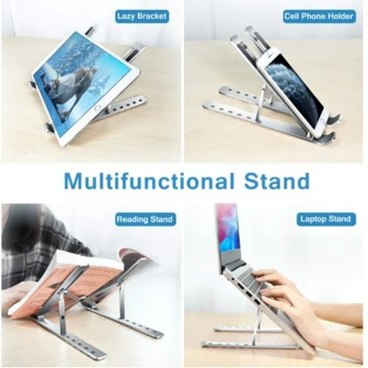 Laptop Stand, Metal 10-90 Degree Premium Aluminum Laptop Stands Suitable for Travelling