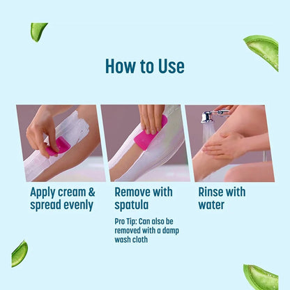 Veet Pure Hair Removal Cream - With Organic Aloe Vera, For Sensitive Skin, Body & Legs, 50 g
