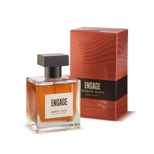 Engage Amber Hues Perfume for Men Long Lasting Smell, Ambery and Warm Fragrance Scent, for Special Occasions, Gift for Men, 100ml
