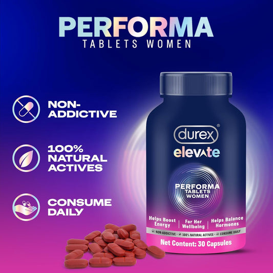 Durex Elevate Performa Tablets For Women, 30 Tablets