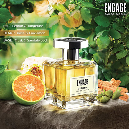 Engage Verona Eau De Parfum - For Women, 100 ml (Get Tester Free)