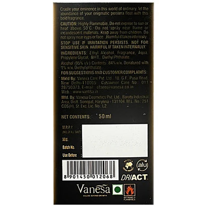 Vanesa Engima Perfume - Aromatic Fragrance, For Women, 50 ml