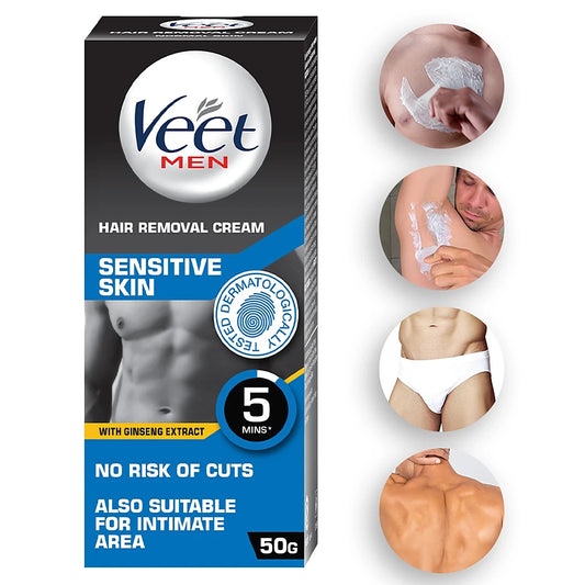 Veet Hair Removal Cream - For Men, Sensitive Skin, 50 g