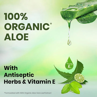 Boroplus 100% Organic Aloe Vera Gel - With Vitamin E, 150 ml Tube