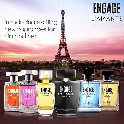 Engage L'amante Absolute Eau De Parfum - For Men, Spicy, 100 ml