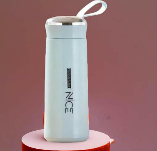 NICE Handy Water Bottle 400 ml, Leak-Proof Screw Cap, Easy Carry Loop, BPA-Free Plastic, Travel, Gym & Office Use (Blue)