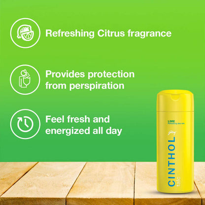 Cinthol Refreshing Deo Talc - Lime, 300 g