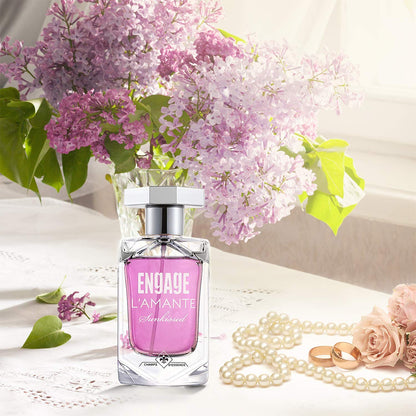 Engage L'amante Sunkissed Perfume for Women, 100ml, Long Lasting Smell Eau De Parfum, Skin Friendly, Gifts for Women Perfume EDP