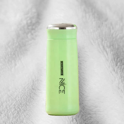 NICE Handy Water Bottle 400 ml, Leak-Proof Screw Cap, Easy Carry Loop, BPA-Free Plastic, Travel, Gym & Office Use (Green)
