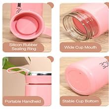 NICE Handy Water Bottle 400 ml, Leak-Proof Screw Cap, Easy Carry Loop, BPA-Free Plastic, Travel, Gym & Office Use – Pink