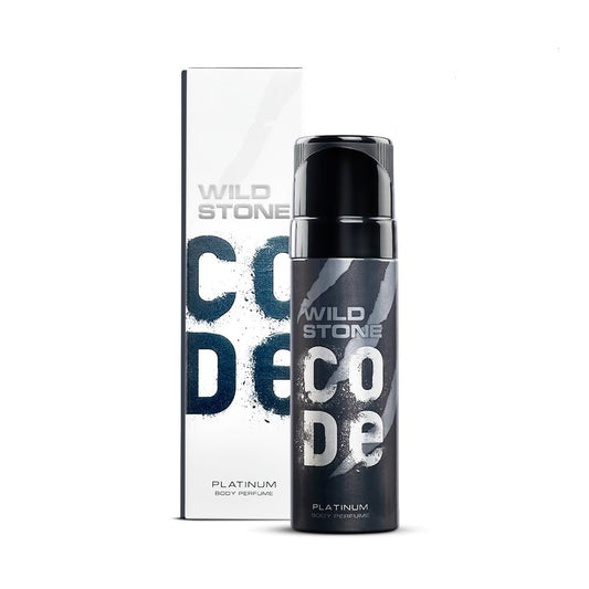 Wild Stone CODE Platinum Body Perfume for Men, 150ml | No Gas Deodorant | Long Lasting Body Spray