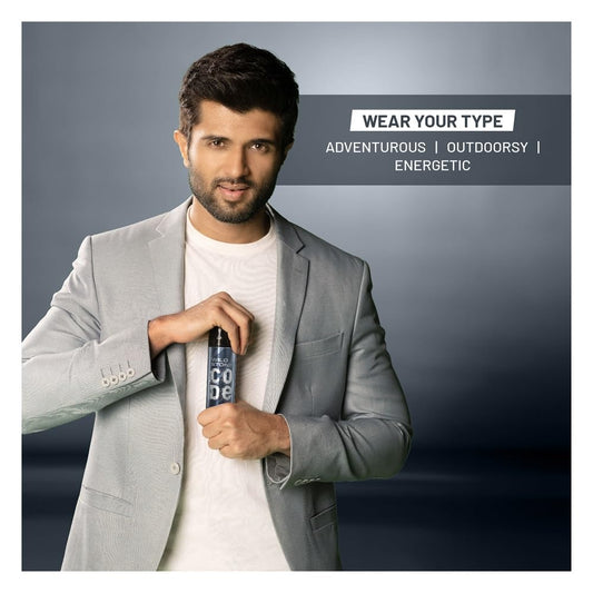 Wild Stone CODE Platinum Body Perfume for Men, 150ml | No Gas Deodorant | Long Lasting Body Spray