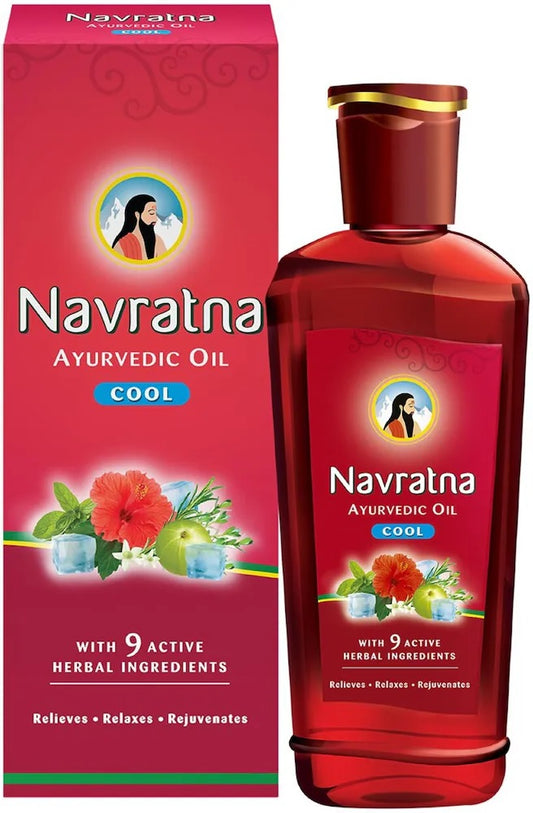 Navratna Ayurvedic Cool Hair Oil, 450 Ml