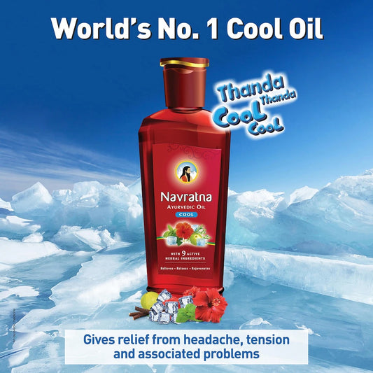 Navratna Ayurvedic Cool Hair Oil, 450 Ml