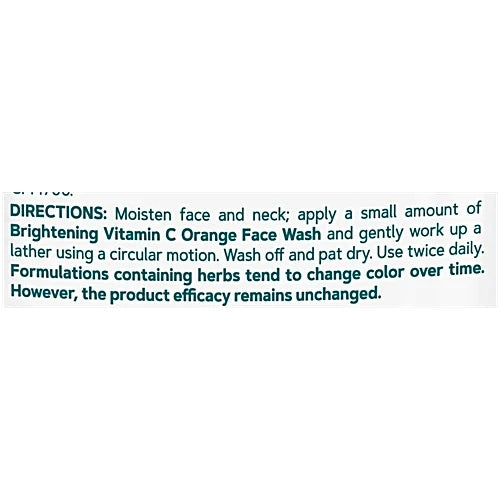 Himalaya Brightening Vitamin C Orange Face Wash, 100 ml